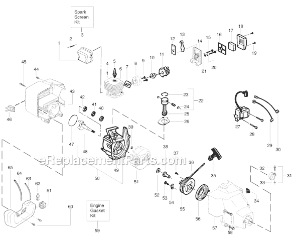 Page A Diagram and Parts List for FEATHERLITEEXTREMEFX25 Type 2 Weed Eater Trimmer